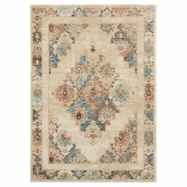 United Weavers Of America 12 ft. 6 in. x 15 ft. Marrakesh Dame Cream Rectangle Rug 3801 30590 1215